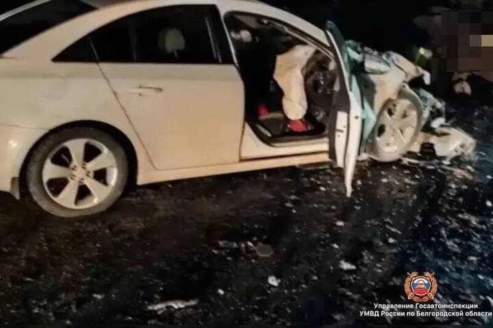Under Shebekino, the auto lady crashed into a standing truck