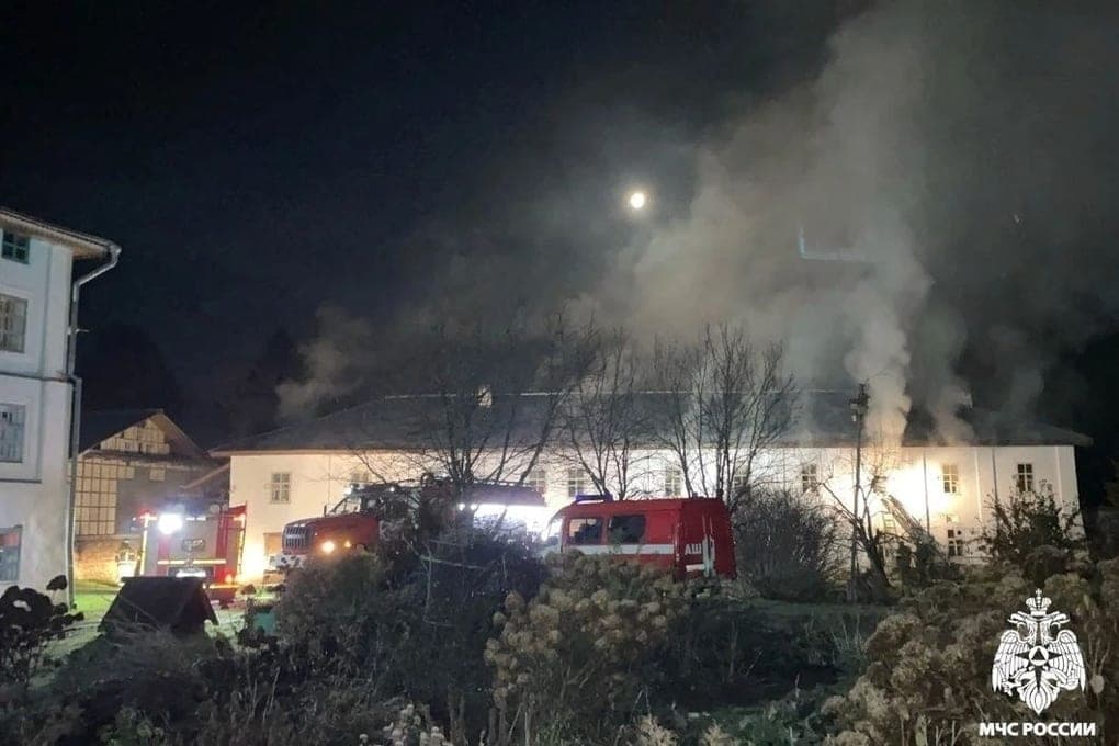 Men's monastery burned in the Gryazovets district