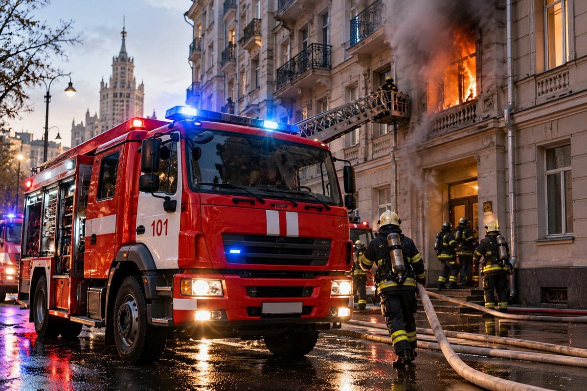 In the house where Sergei Mikhalkov lived in the center of Moscow, there was a fire