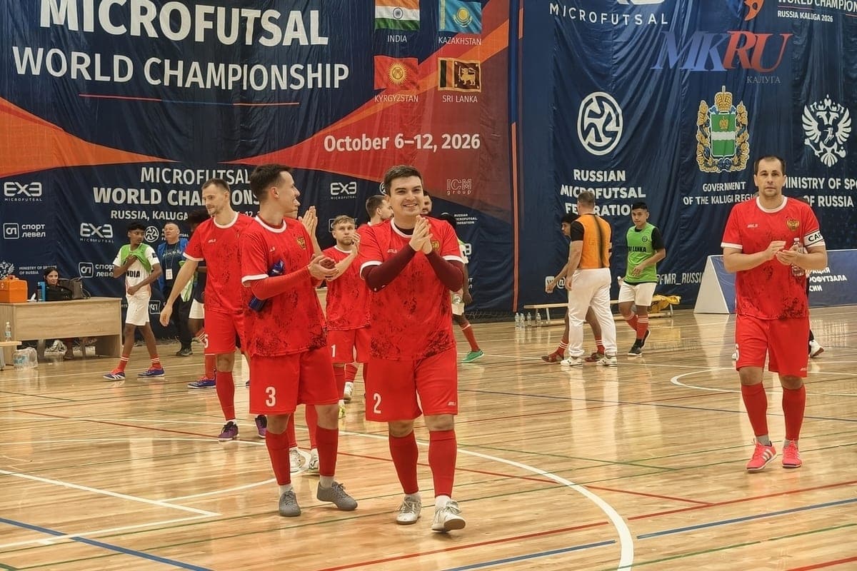 Au Kaluga, l'équipe russe a battu le Sri Lanka à la Coupe du monde en microfootsal
