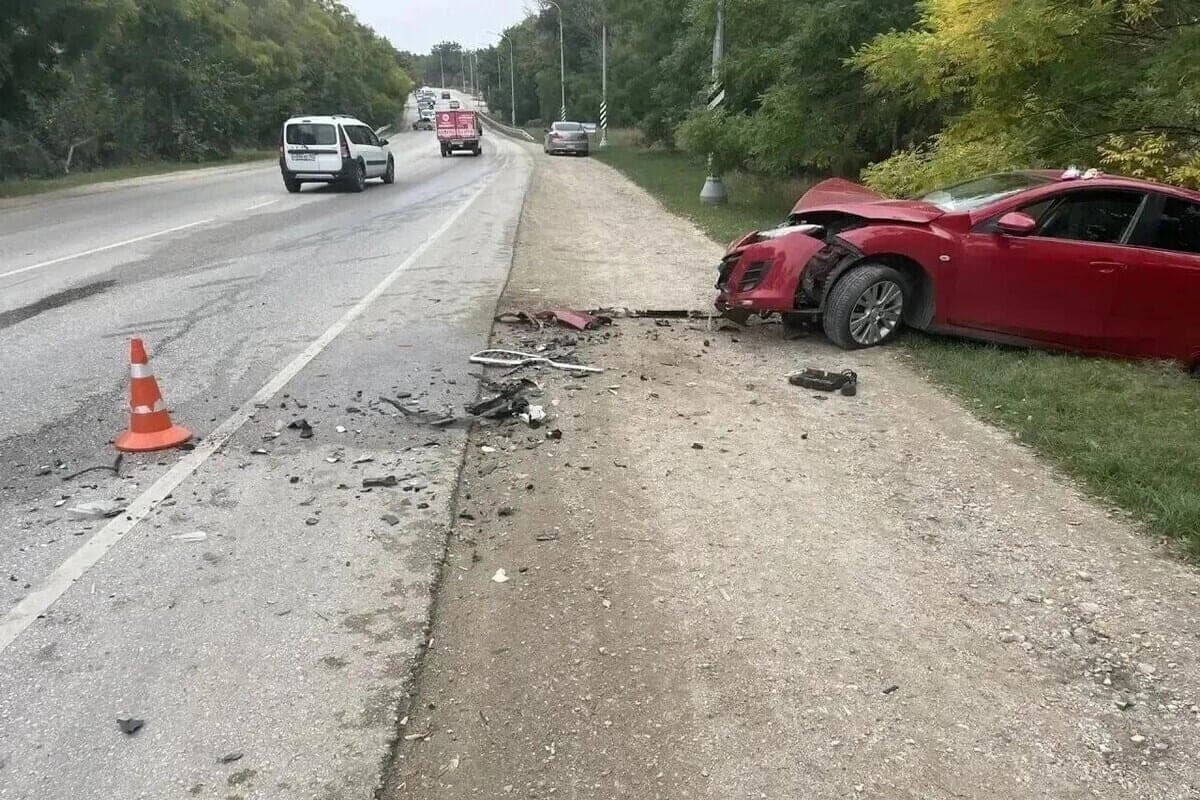Three people were injured in an accident near Sevastopol