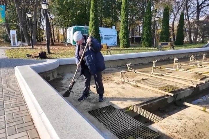 В Тамбове идет консервация фонтанов на зиму
