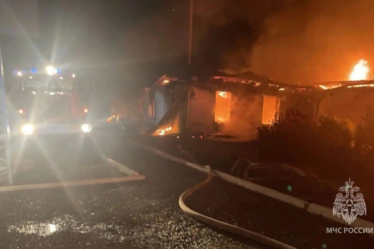 A powerful fire occurred in the school of the village Shilovo Altai Territory