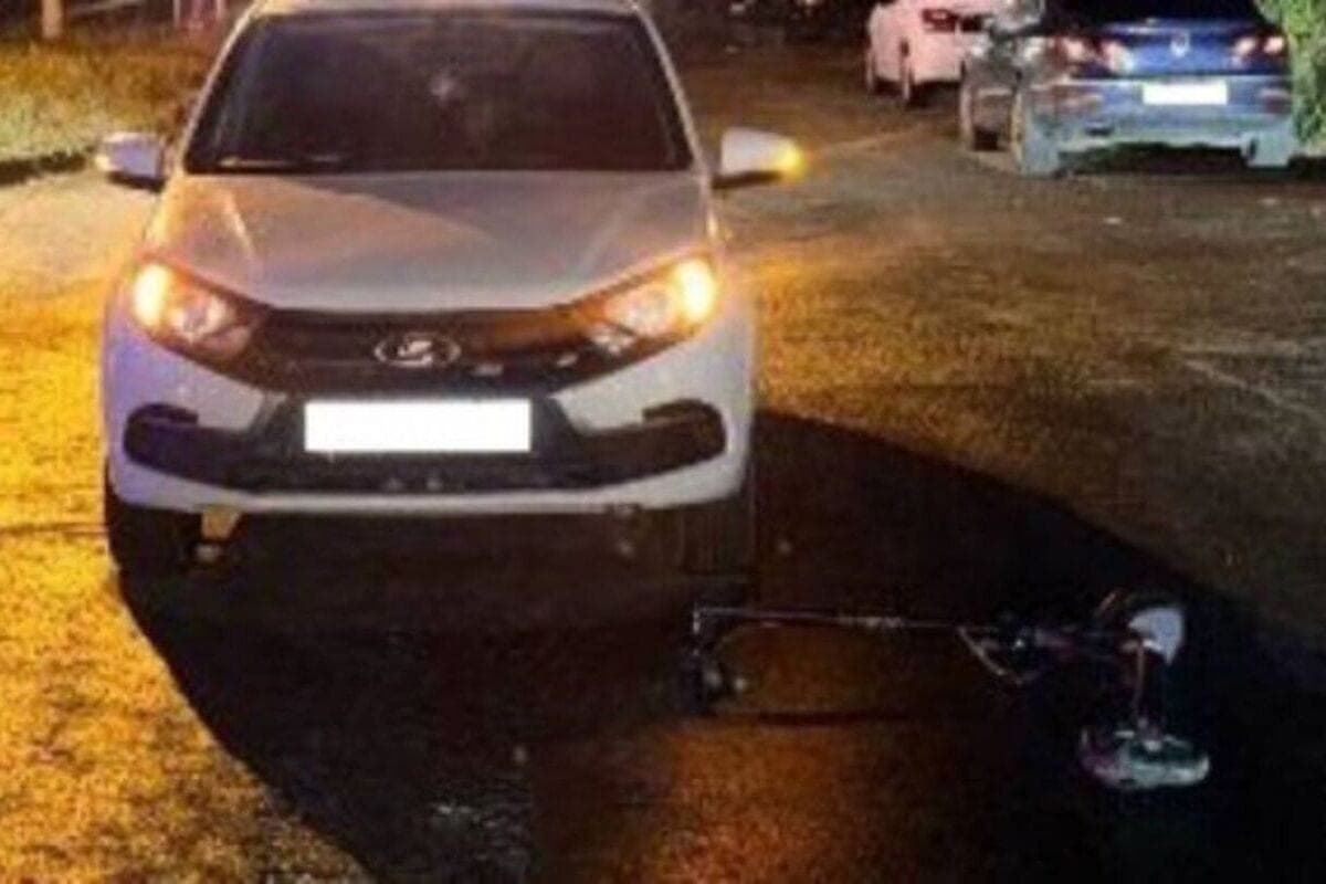 6-year-old scooter was under the wheels of the car in Stary Oskol