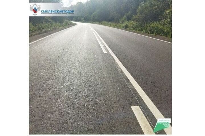 In the Dukhovshchi district completed road repair work
