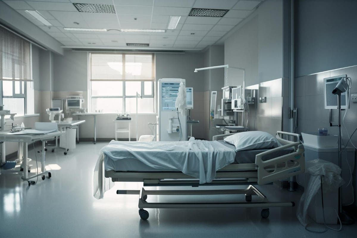 Mais après une visite à l'hôpital local, il s'assit avec un choc. Il ne croyait pas en l'Allemagne