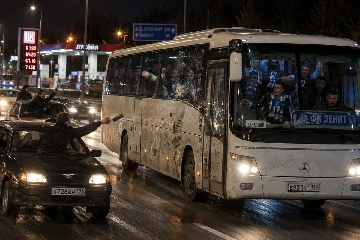 In the Russian region after the remarks attacked the bus with Moscow fans