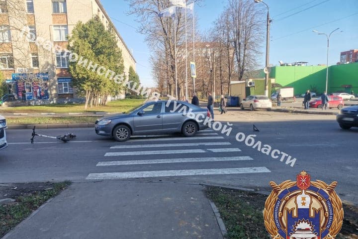 Мальчик на электросамокате попал под колеса «Шкоды» в Новомосковске