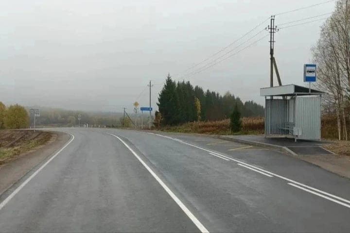 En la región de Vologda reparó 16,5 km de la carretera Mititsyno – Fominskoye