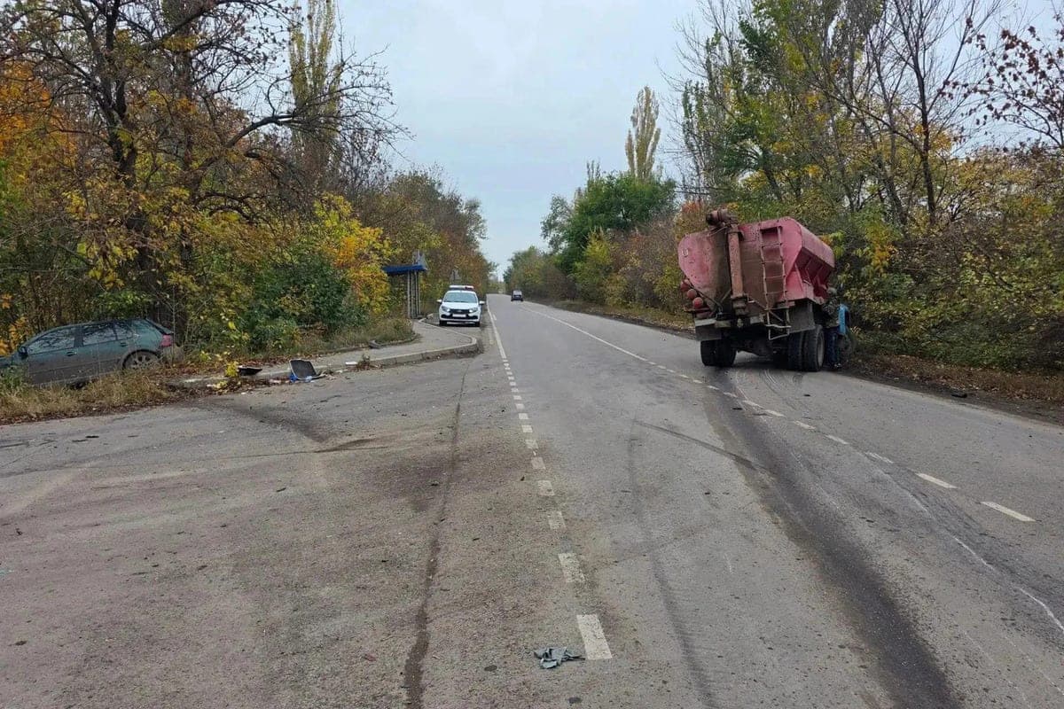 Two cars collided on the Mospinsky highway in Donetsk: six injured