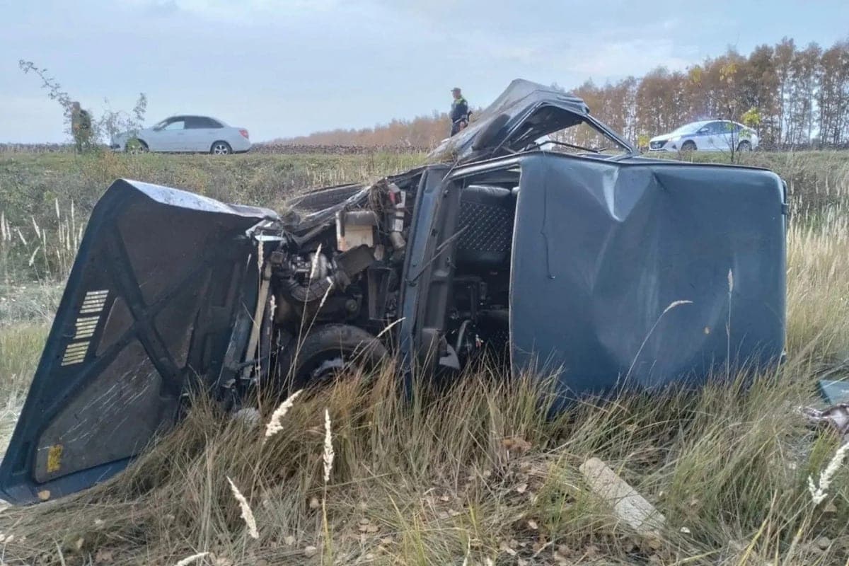 The driver died, flipping in a ditch in the Petrovsky district