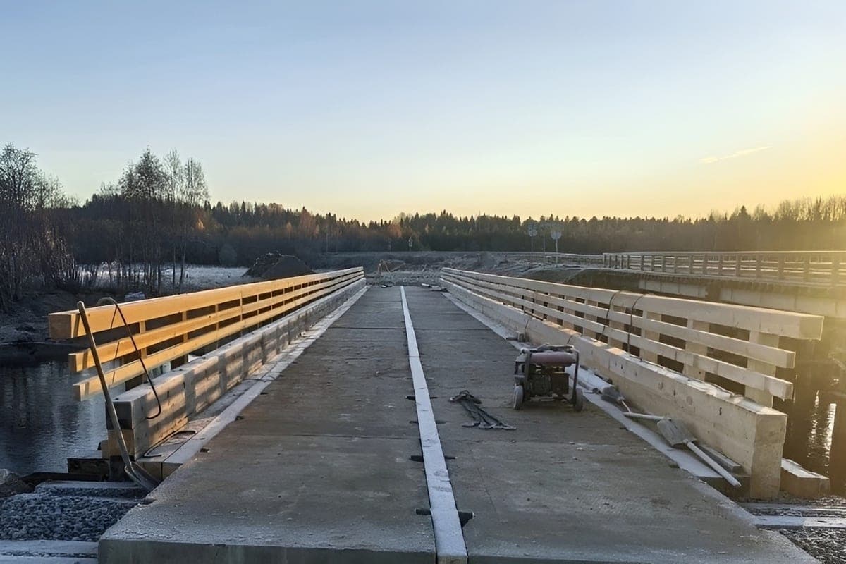 In the Shenkur district, the construction of a detour through Padenga ends