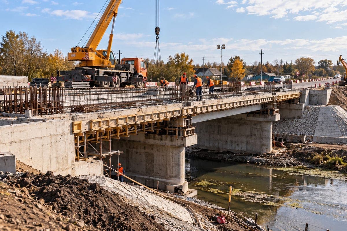 Repair of the bridge over the Gryaznushka River in Prigorodny Ulyanovsk: readiness of 70% and asphalt timing
