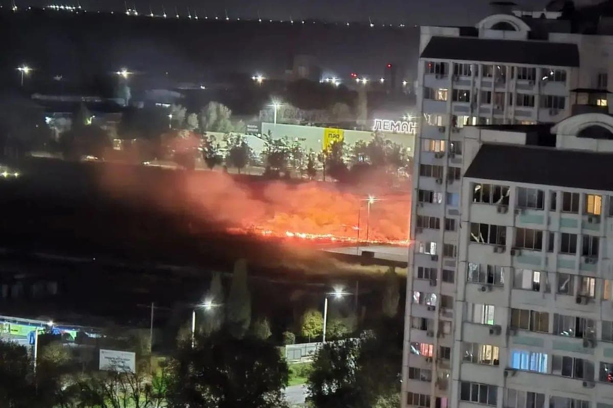 Residents of Rostov reported a fire in the area of Leventsovka on October 25