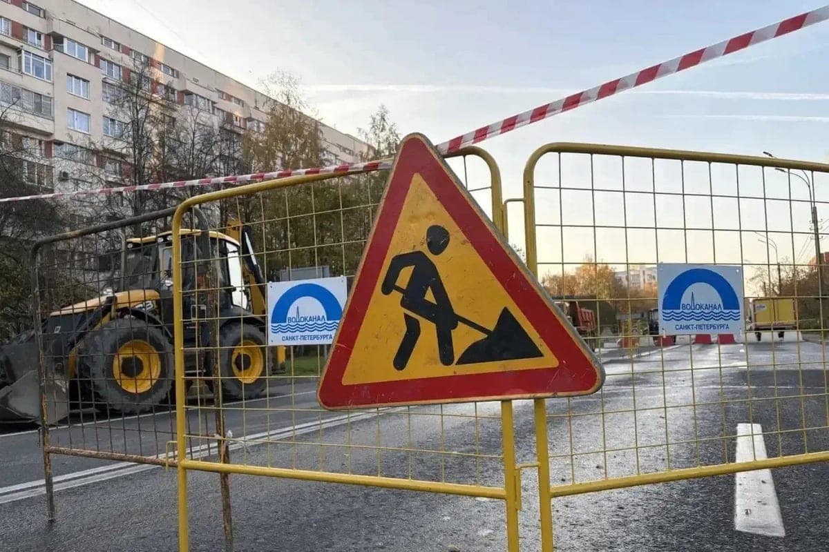In Sestroretsk, due to a pipe breakthrough, traffic to Dubkovskoye highway was limited