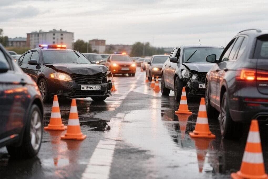 Госавтоинспекция сообщила о массовом ДТП на Новорязанском шоссе