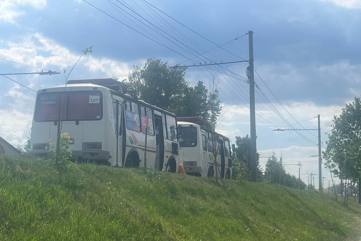 In Donetsk on the line came three new buses