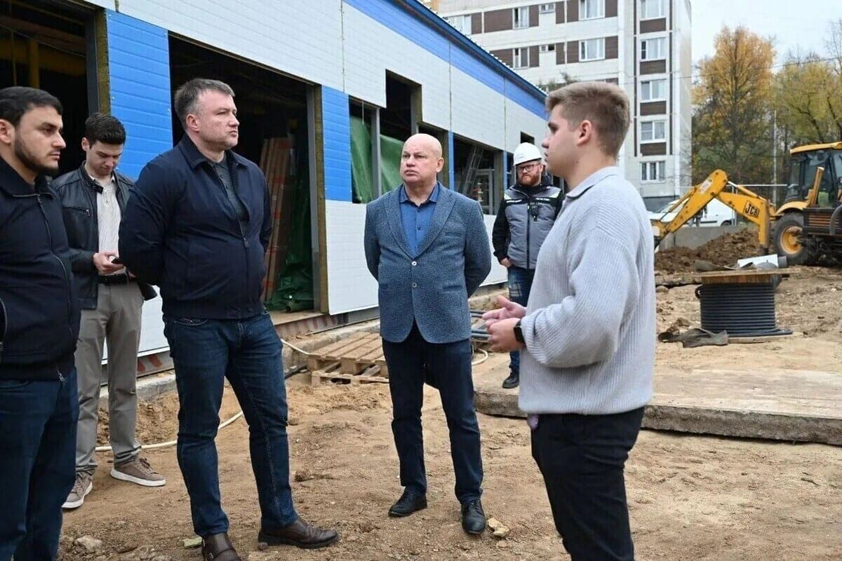 Alexey Shimko checked the construction of a boiler house on Podolskaya in Serpukhov