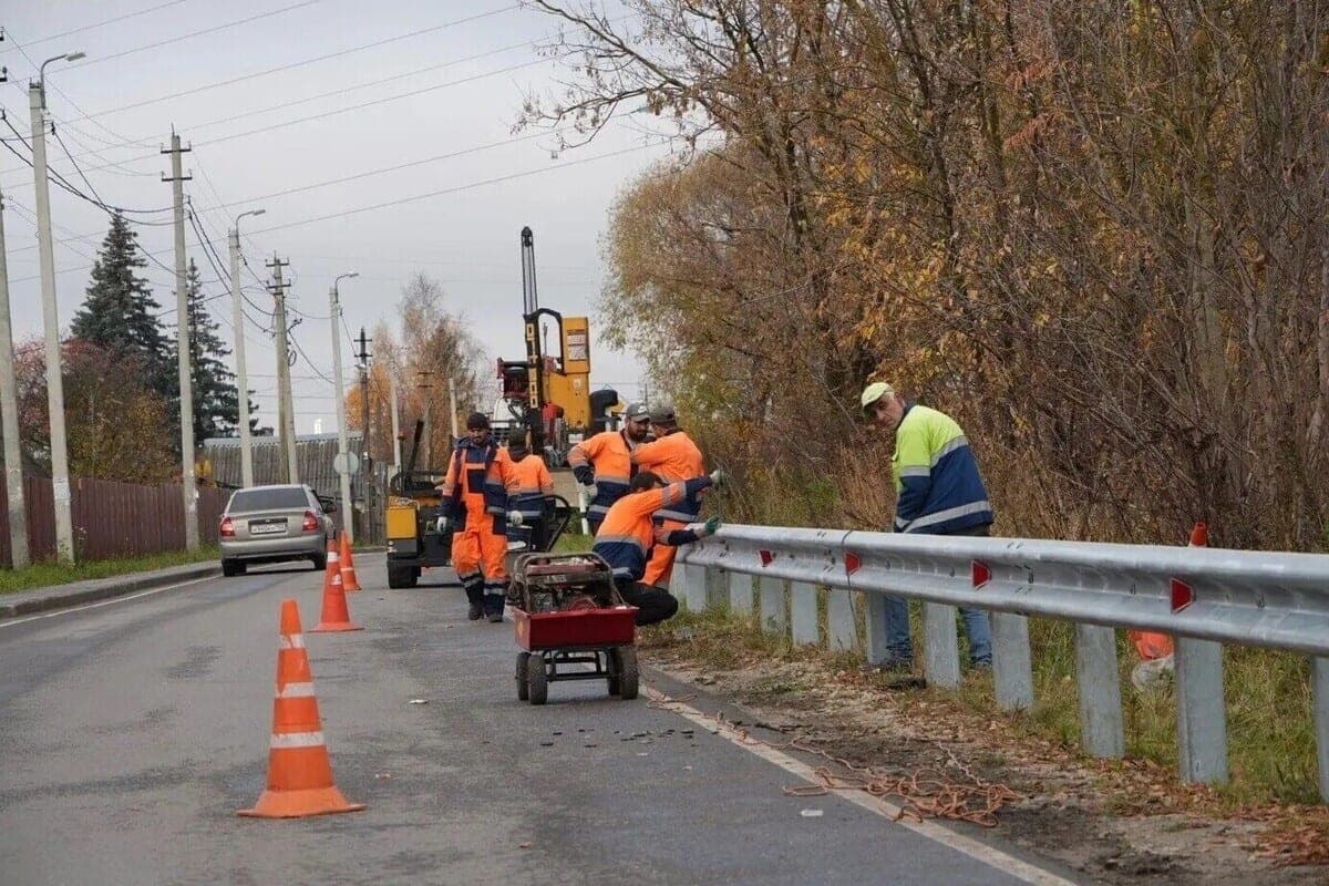In Serpukhov put barrier fences on three dangerous areas
