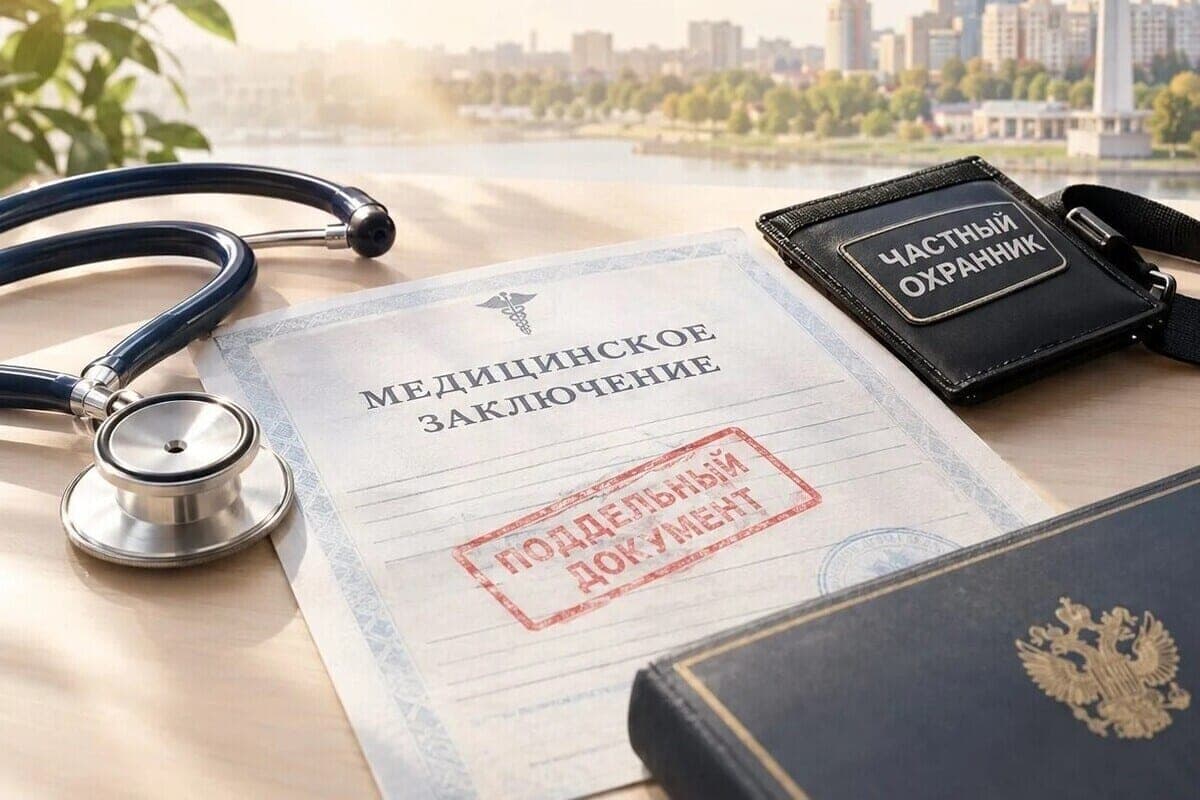 In Lipetsk, a man was restricted in freedom for a fake medical certificate for working as a security guard