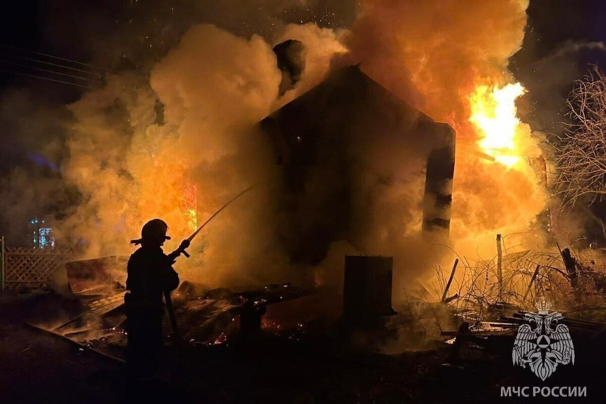 In Pereslavl-Zalessky district because of electrical wiring burned house