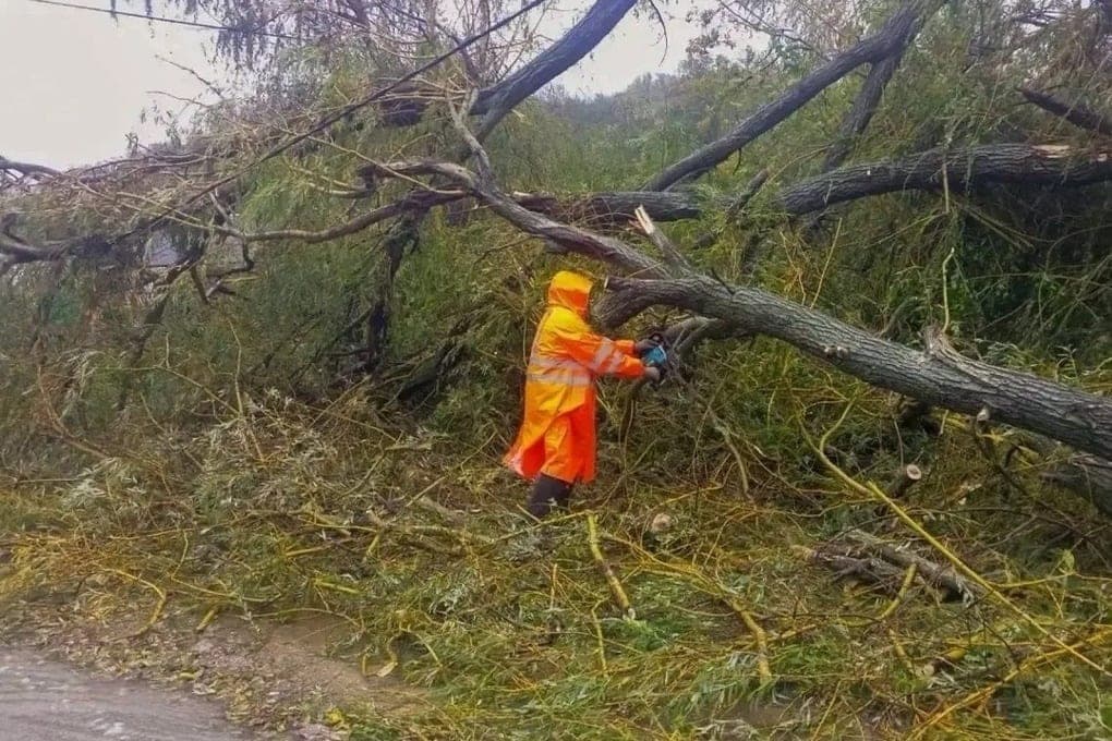 More than 100 people will eliminate the consequences of bad weather in Sevastopol
