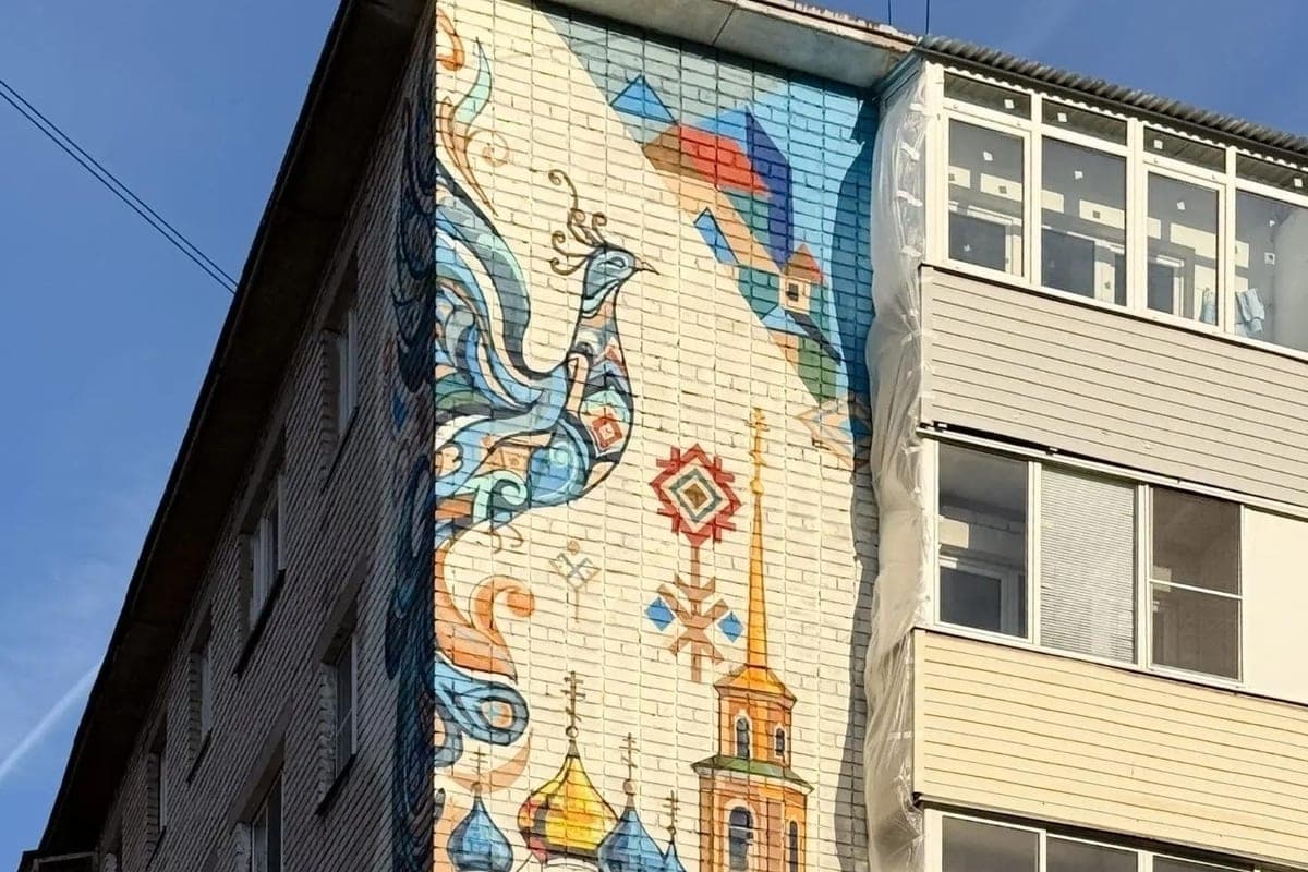 Opposite the Ryazan VDNKh there will be a mural with the Assumption Cathedral and a firebird