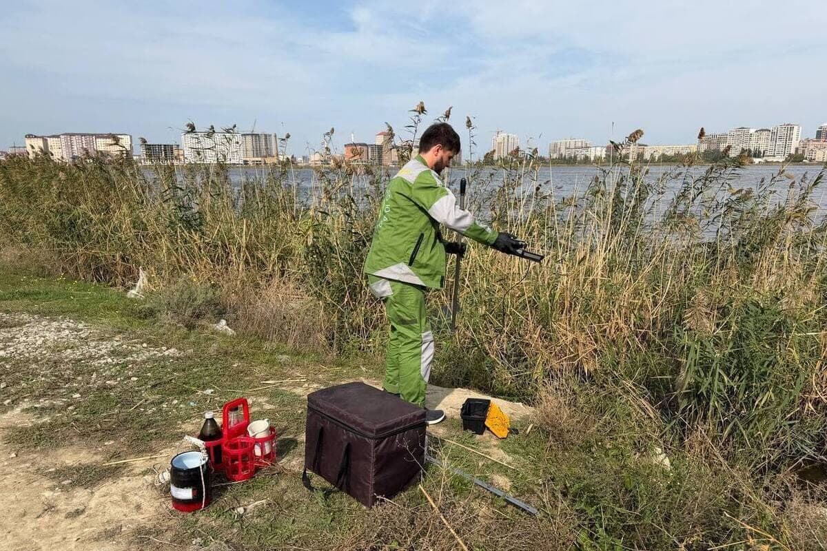 In Makhachkala revealed the discharge of sewage into the lake Ak-Gel
