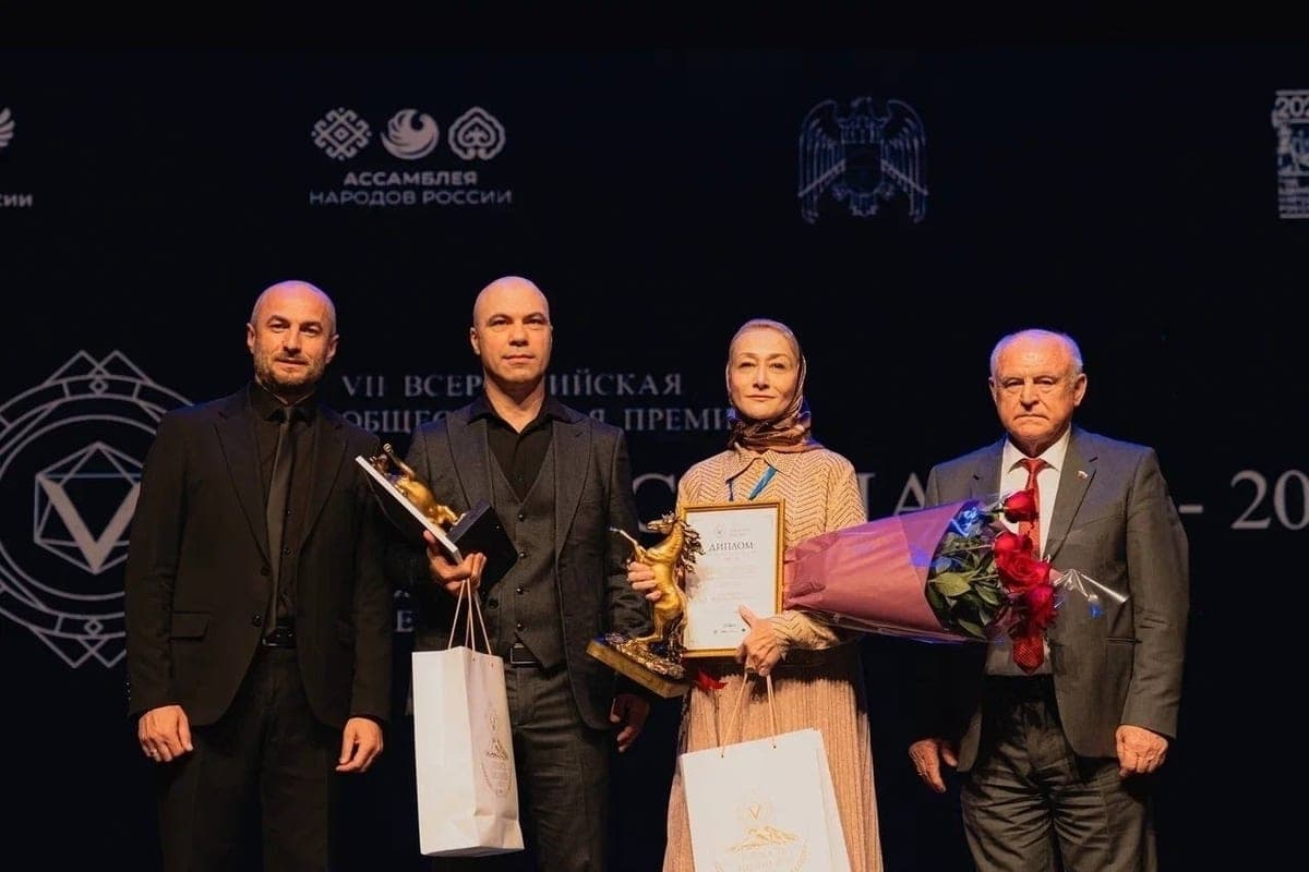 The head of the ensemble “Zory of the Caucasus” from the CBD was awarded the “Pride of the Nation – 2026” award