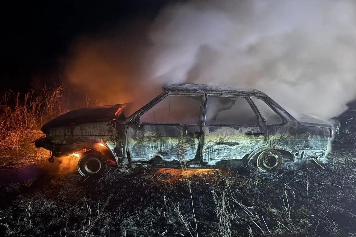 В Самарской области на ходу загорелся ВАЗ-2115