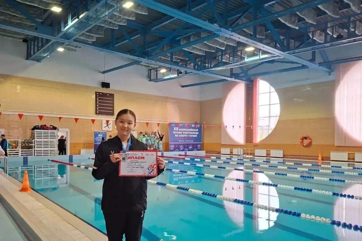 Athlète de Kalmykia a remporté l'argent du Spartakiad All-Russian dans les sports sourds