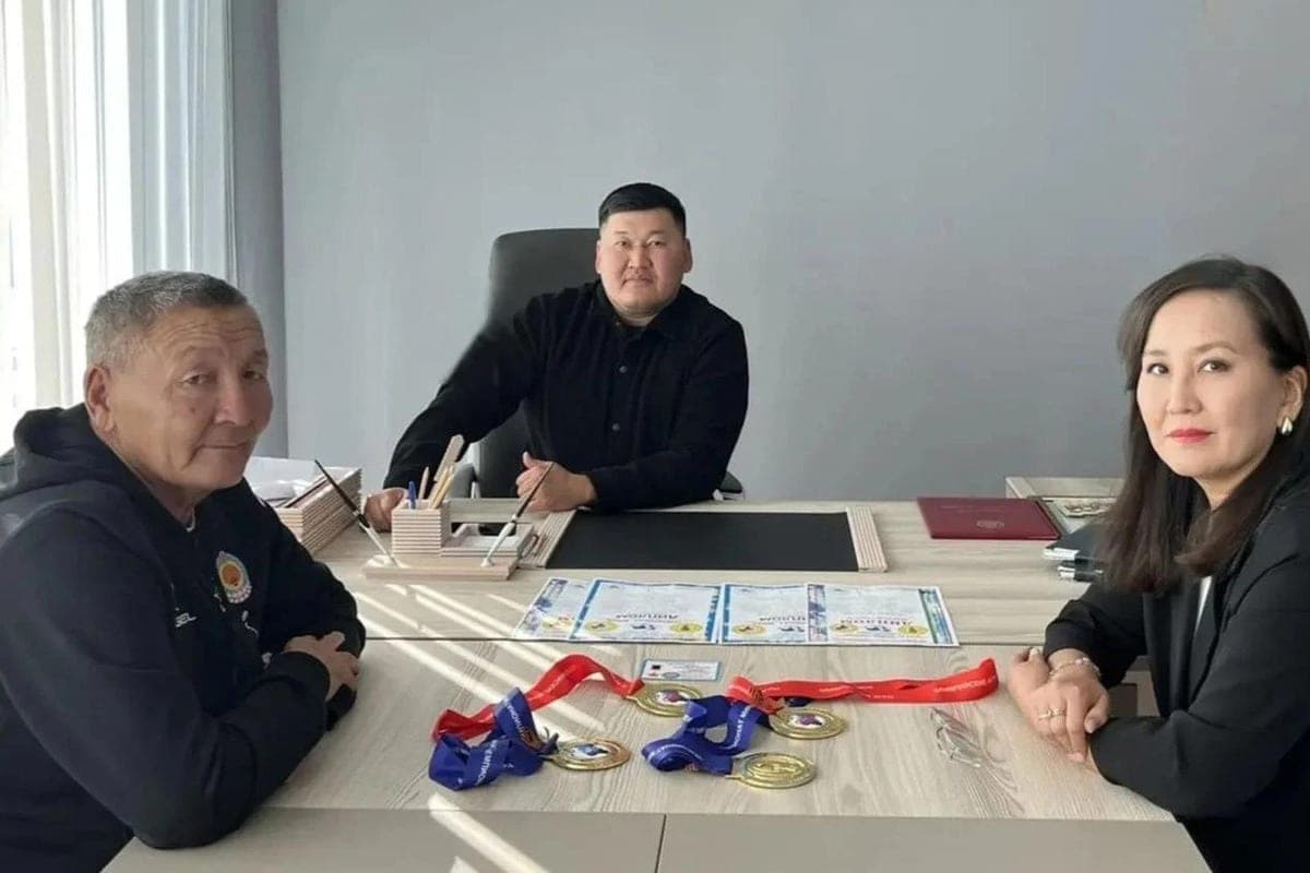Girevik de Kalmykia a remporté l'or des matchs du monde à Dombai