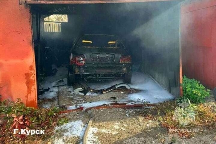 During the day in the Kursk region burned two cars and a bus PAZ