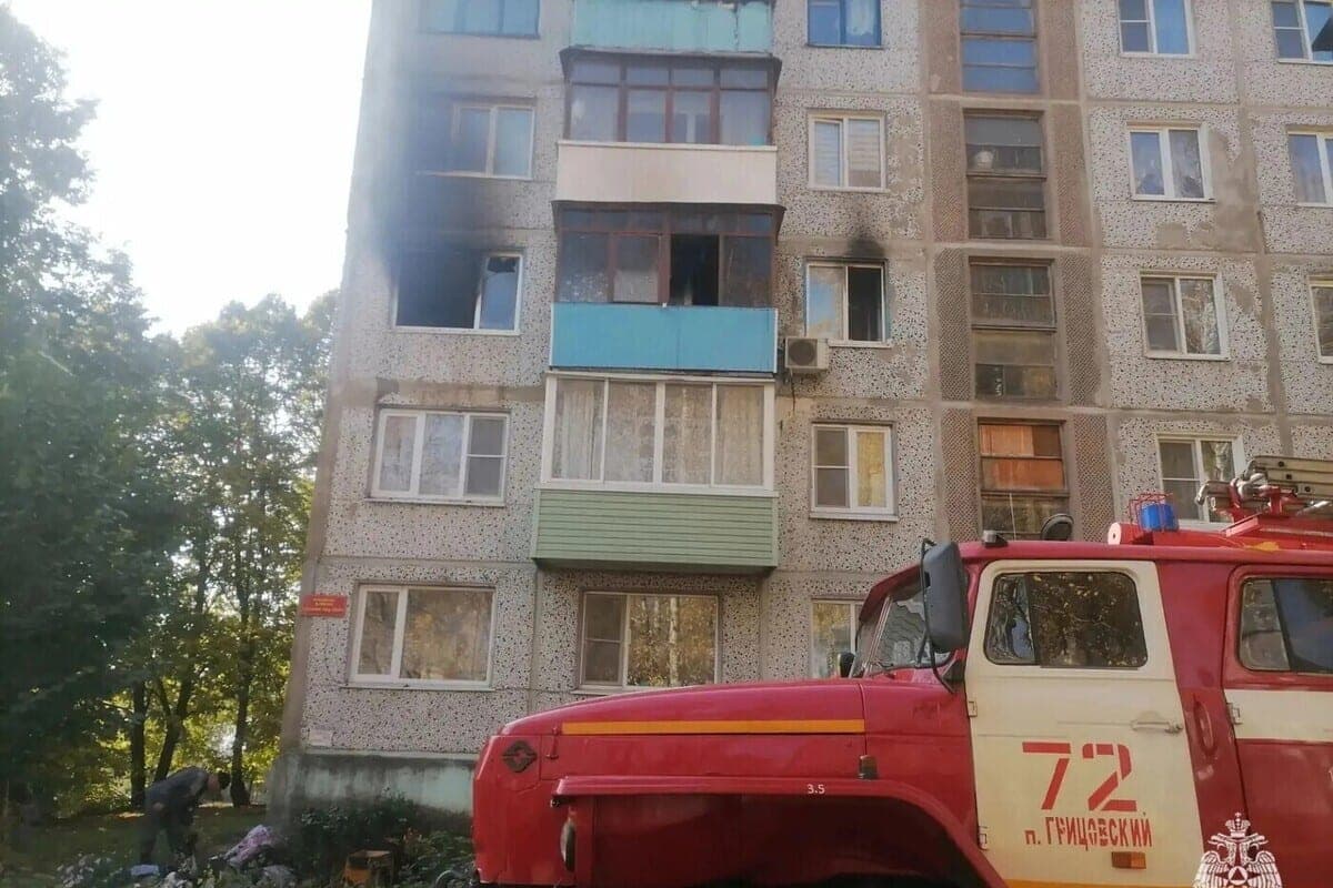 Six people were taken out of the fire in a fire in an apartment near Tula