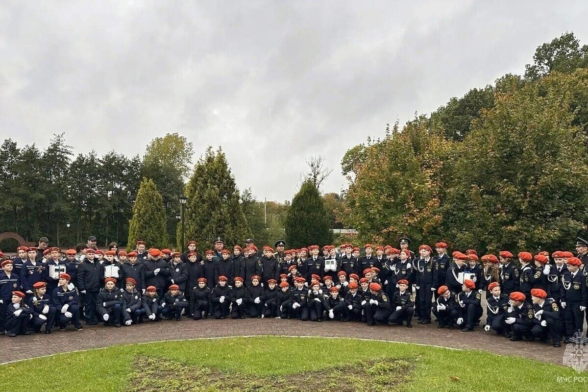 In Kaliningrad, 109 schoolchildren joined the cadets of the EMERCOM of Russia