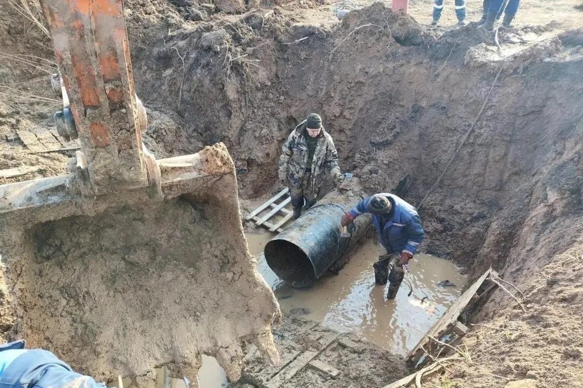 In Novomoskovsk will replace 120 meters of water supply before winter