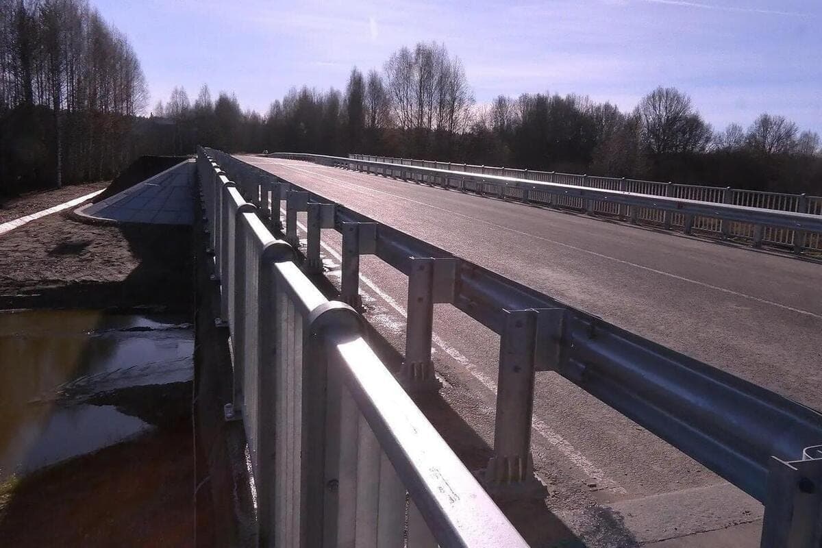 In the Kostroma region after overhaul opened traffic on the bridge across Veksa