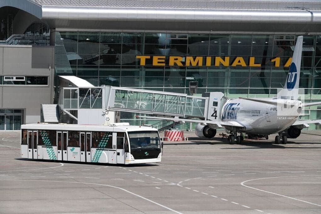 In Kasan verdient ein neues Flughafen-Terminal