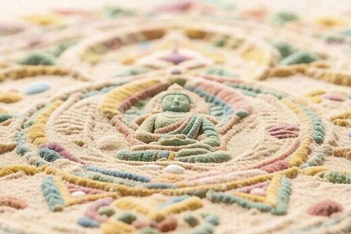 Monks from India will create a mandala of Green Tara in Moscow