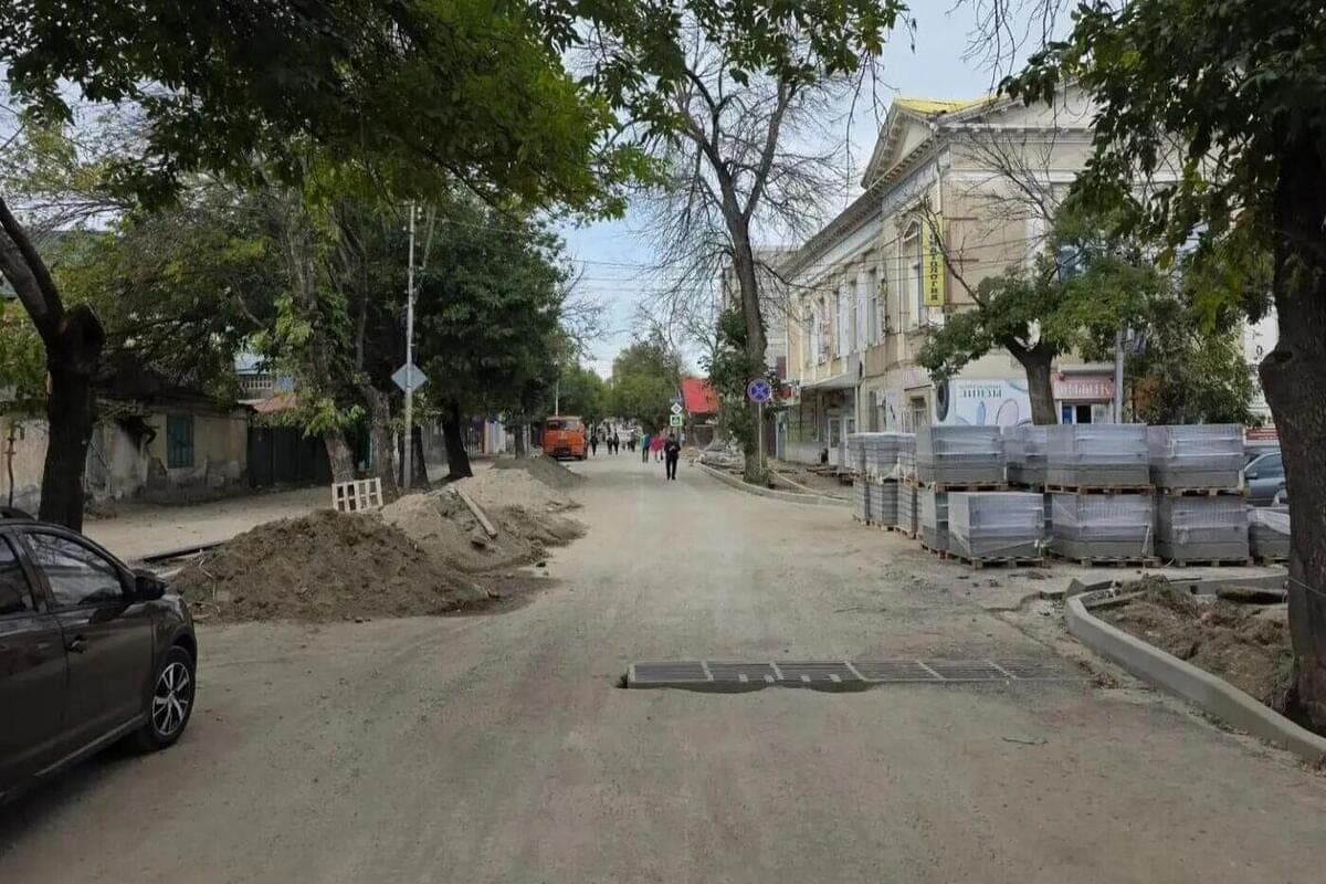 Ремонт улицы Володарского в Ессентуках выполнен более чем наполовину