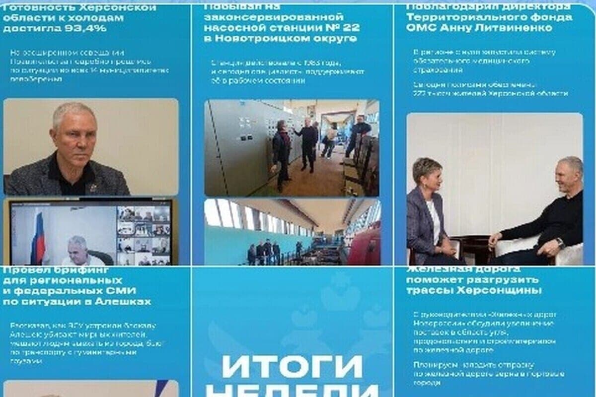 Kherson Governor summed up the results of the week