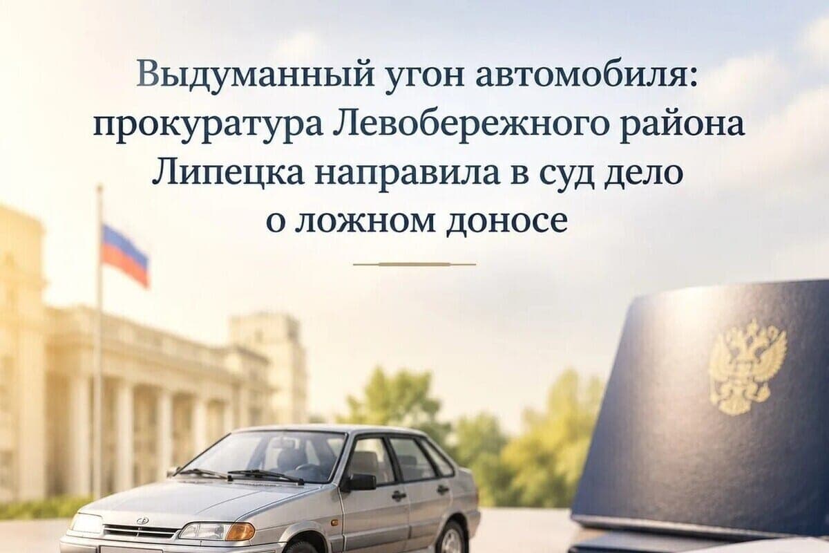 In Lipetsk, a man announced the theft of a sold car to avoid other people’s fines