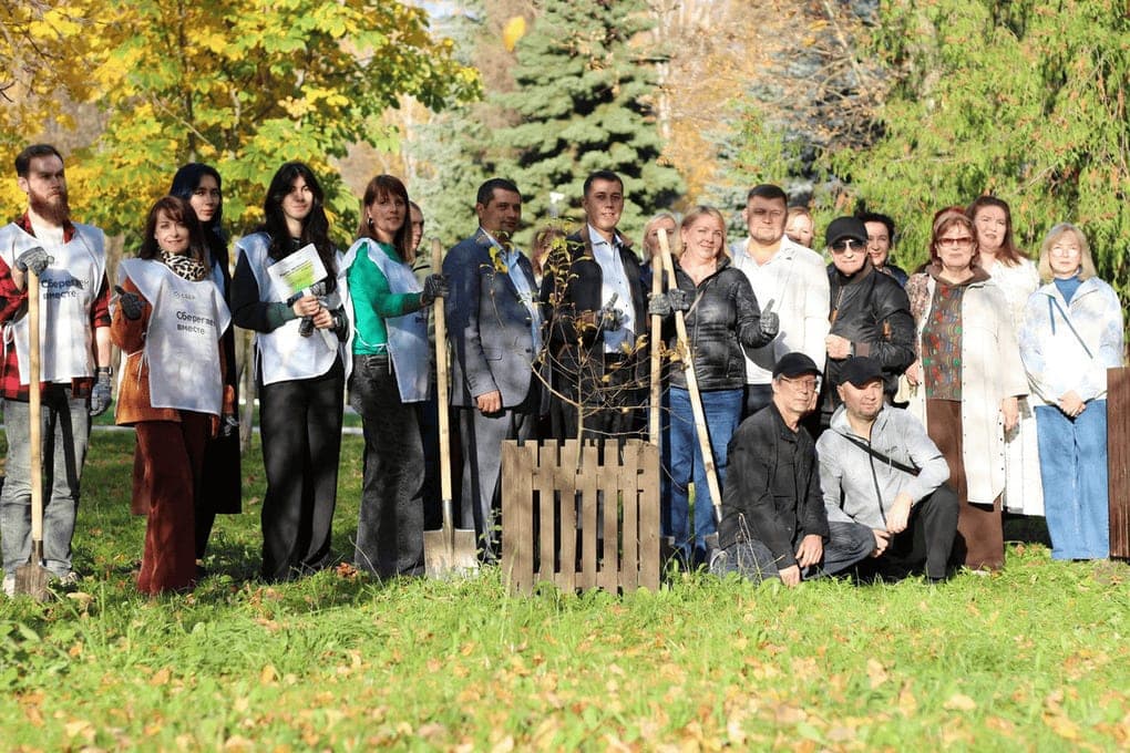 Sber in Mari El planted an alley in honor of the 185th anniversary
