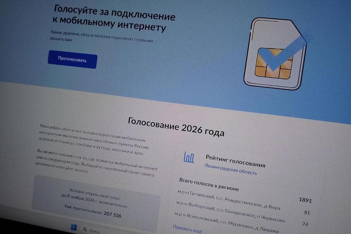 Einwohner der Region Leningrad bis zum 8. November können für mobiles Internet stimmen