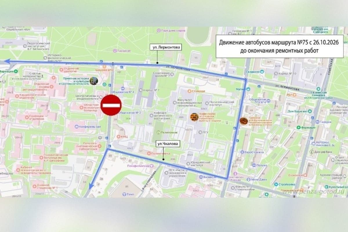 Penzentsev warned about the change in the movement of minibus No. 75