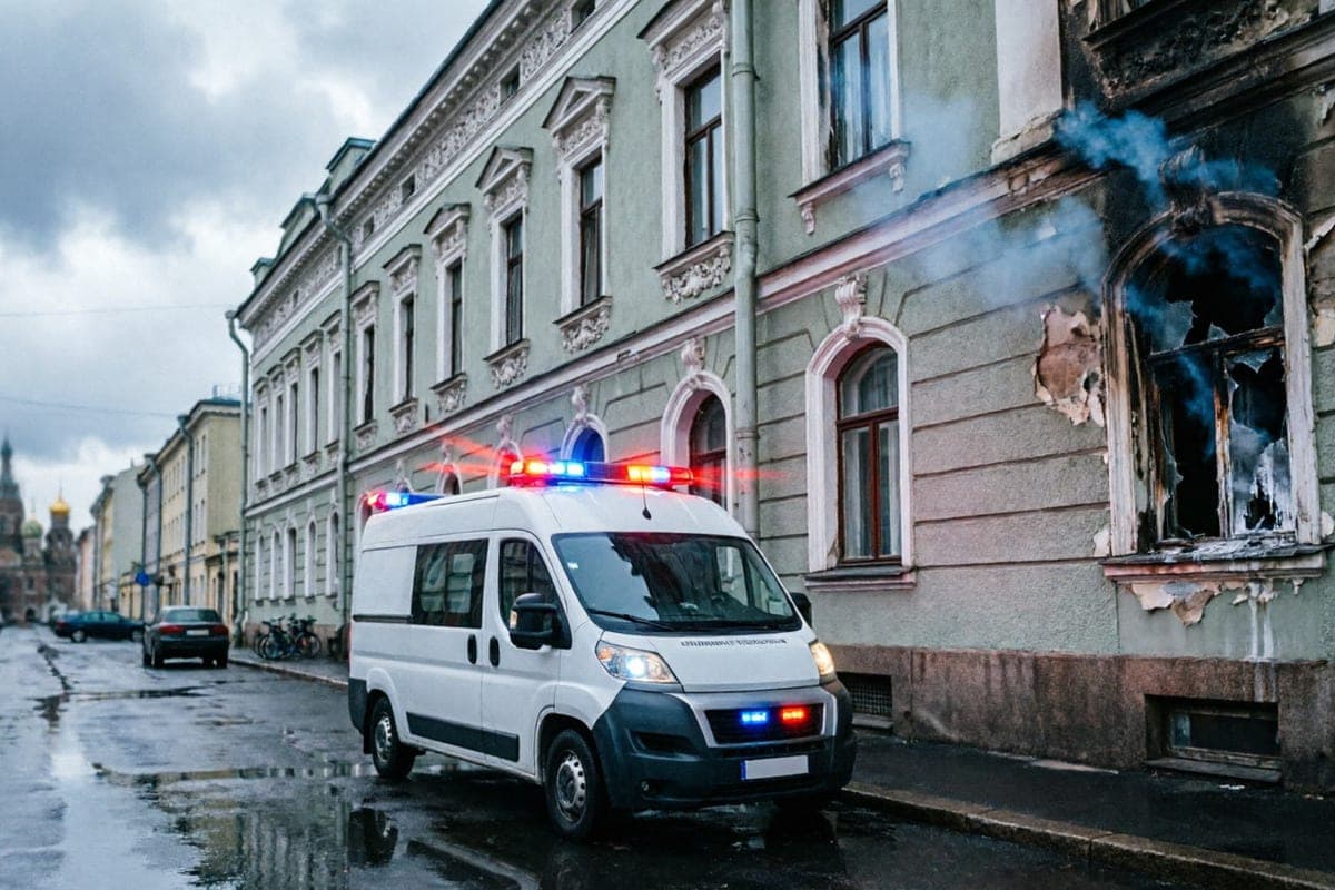 As a result of a fire in a residential building in St. Petersburg injured two citizens
