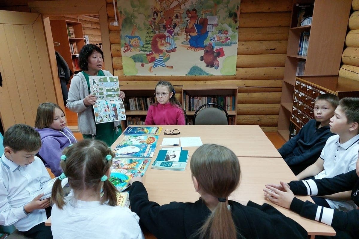 The library of the village of Oksino held a tour for schoolchildren