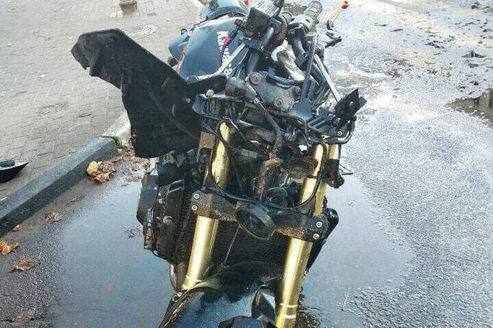 In Klintsy, a bryant on a motorcycle rammed a foreign car in an accident