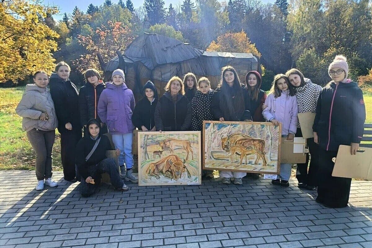 Artists Serpukhov held an autumn plein air in a bison nursery
