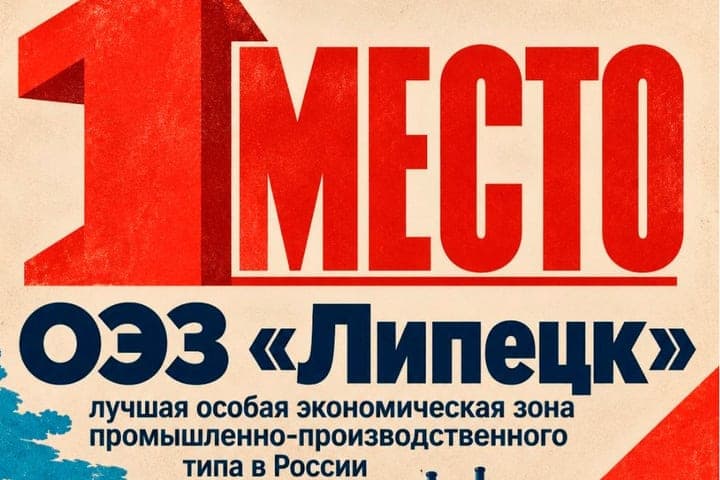 ОЭЗ «Липецк» в третий раз подряд признана лучшей в России